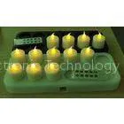 Customized Yellow Wireless Induction LED Candles Rechargeable OF ABS Plastic thumbnail-1