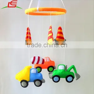 Felt Stuffed Cars Toy Baby Boy Mobile Hanging thumbnail-1