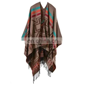 Cross Plum Lengthening Cashmere National Wind Travelling Shawl Scarf thumbnail-6
