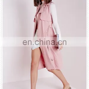 Korea Fashion Female Hot Pink Winter Coat Custom Low Price thumbnail-4