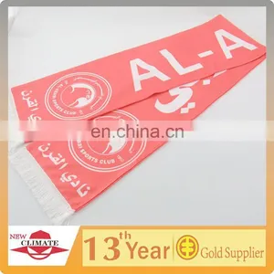 Sublimate Printing Knitted Eyelet Fabric Fans Scarf thumbnail-1