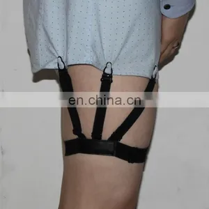 Hot Sale Fashion Mens Shirt Stays Holder Garters With Non-slip Locking Clamps thumbnail-3