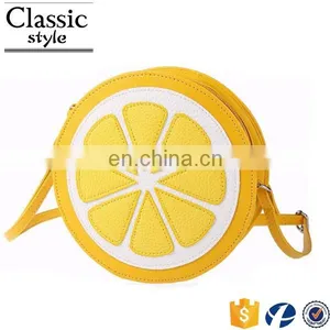 CR SuperMagic Womens Cute 3D Shape Lemon Cross-Body Shoulder Bags Small Round Handbags thumbnail-4
