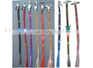 Flashing Silicone Fake Hair Braids With 5 Leds thumbnail-1