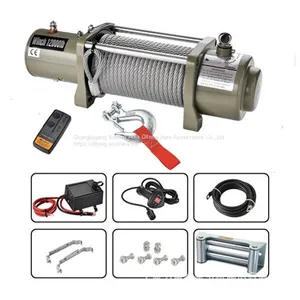 4x4 12000lbs Wireless Heavy Duty Electric Winches 12v/24v thumbnail-1