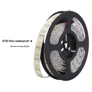 DC12V LED Strip 2835 SMD Double Row 240LEDs/m 5M/lot IP20 IP67 Waterproof Flexible LED Strip Light 3528 White Warm White thumbnail-1