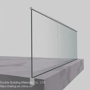 Balcony Glass Railing With U Channel thumbnail-2