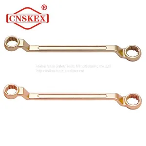 BeCu AlCu Spark Free Hand Tools Double Ring Offset Wrench Spanner thumbnail-1