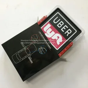 12 x 12cm Chargeable LED Light Car Sticker for UBER LYFT Car Service thumbnail-5