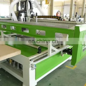 2015 Hot Sales 1325 Cnc Router ATC Loading and Unloading Cnc Cutting Router With Borign Unit With Best Price and Good Quality thumbnail-6