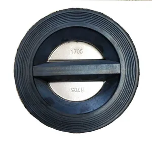 Rubber Lined Wafer Type Butterfly Check Valve Ductile Iron Check Valve thumbnail-2