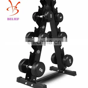 Crossfit Fitness Equipment Steel Adjustable Dumbbell Storage Rack thumbnail-1