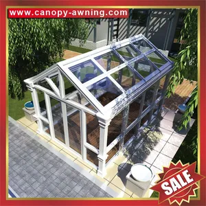 Excellent Garden Outdoor Glass Alu Aluminum Aluminium Sunroom Sun House Cabin Shed Cabin Kits for Sale thumbnail-5
