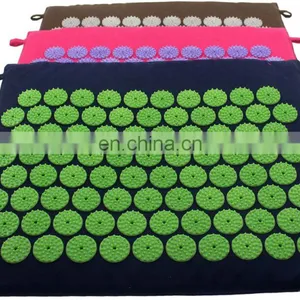 Shakti Yoga Mat for Back Massage Round White Button Fixed Without Glue Acupressure Mat thumbnail-4