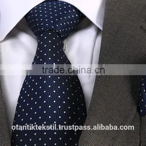 Blue Polka, Necktie Set, Pocket Square and Cufflink Set Neck Tie, Corbata, Gravate, Krawatte, Cravatta, Fashion Tie thumbnail-1