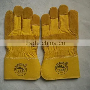 AB Grade Cow Split Leather Working Gloves, Winter Safety Gloves With CE Standard thumbnail-3