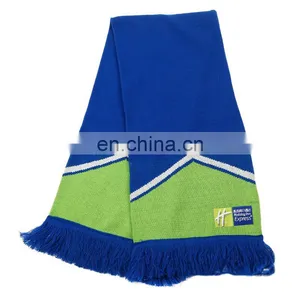 Wholesale In Stock Custom Printed LOGO Other Scarves World Football Sports Fans Soccer Scarf Knitted Winter Scarf thumbnail-3