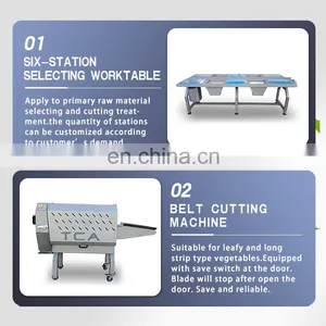 Industrial Vegetable Processing Line Salad Cutting Washing Dewatering Machine for Sale thumbnail-2