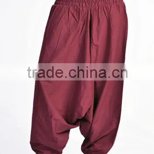 Indian Women Cotton Multi Color Harem Pants Trousers Afghani Boho Bottom thumbnail-3