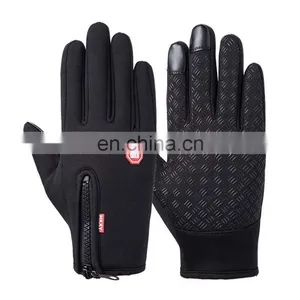 Wholesale Waterproof Gray Neoprene Fabric With Touchscreen Fingers Outdoor Sport Diving Protective Glove thumbnail-5