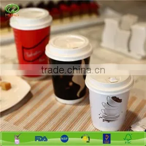 Disposable Fancy Custom Printed Take Away 9oz Hot Coffee Paper Cup With Lids thumbnail-2