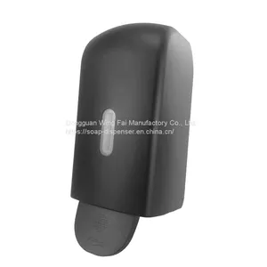 Factory Custom 1000ml Plastic Black Wall Mounted Hand Sanitizer Alcohol Manual Soap Dispenser For Hotel thumbnail-2