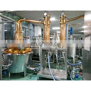 Rum Vodka Gin Distiller Alcohol Distillation Plant Equipment Copper Still thumbnail-1