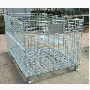 High Quality Rigid Wire Mesh Container for Wine Storage Cage thumbnail-1