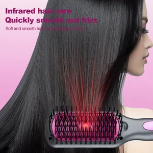 New Infrared Straightening Comb/straightener/fluffy Comb Curling Iron/straightening Comb Salon（Wechat:13510231336） thumbnail-4