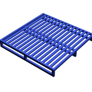 Heavy-Duty Clear Aluminum Pallets Stackable Metal Trays for Warehouse Storage thumbnail-5