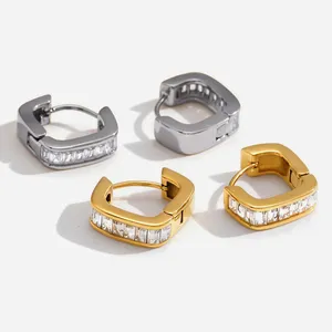 18K Gold Plated Heart Earrings Waterproof Stainless Steel Fashion Jewelry thumbnail-4