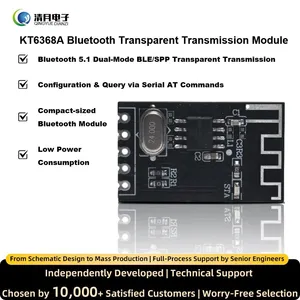 KT6368A Bluetooth Module Support 5.1 BLE/2.1 SPP Transparent Transmission Pure Data IC UART AT Controller For Arduino or ESP32 thumbnail-1