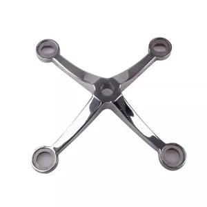 Curtain Wall Spider 150mm Mirror Finish SS304 Professional Grade for Glass Curtain Wall thumbnail-3