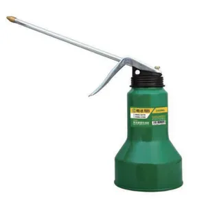 High Pressure Rigid Spout Hand‑Press Oil Can 350ML Steel Oiler With Stainless Steel Spout & Brass Nozzle thumbnail-5