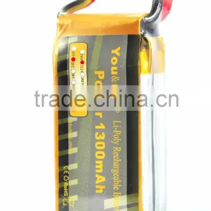 You&Me 3S 11.1V 1300mAh 25C Lithium Polymer Battery For RC Quadcopters RC Models thumbnail-3