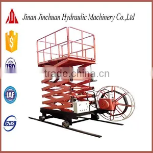 CE Approved Rotary Guide Hydraulic Elevator thumbnail-1