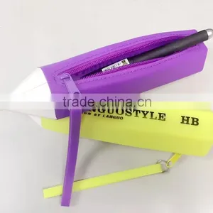 Multi Color Silicone Pencil Case Pen Bag thumbnail-1