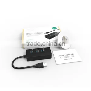 Hot Plug USB-C to RJ45 3.0 USB Port Power Powerline Adapter Hub thumbnail-5