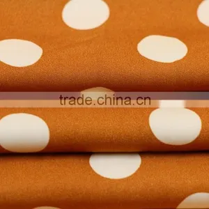 2017 Summer Top Selling Women Blouse Cupro Type100%viscose Twill Dot Print Fabric thumbnail-2