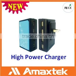 Portable Mini 5 Port USB Socket Wall Charger Power Adapter for Mobile Phone thumbnail-2