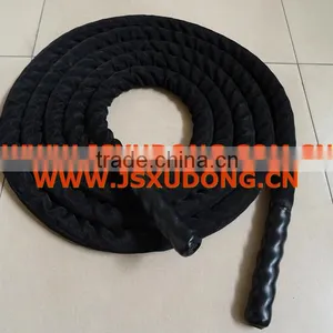 Black High Strength Fitness Battle Rope,outdoor Training Rope thumbnail-2