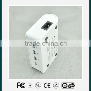 4port Usb Mobile Phone Travel Charger/travel Adapter for Smart Phone, Tablet With UL,CE,FCC,ROHS Certificates thumbnail-1