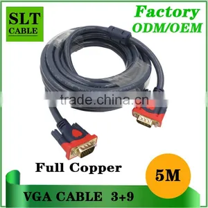 Patented Model Factory Wholesales VGA-VGA Standard 15-Pin VGA Male to VGA Male Cable 5m thumbnail-1