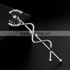 Elegant Fashion Bowknot Zircon Barrette Lady Classic Crystal Hair Lasting Shine thumbnail-5