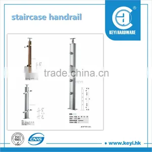 2016 HOT SALE Stone Stair Railing / Glass Stair Railing / Modern Railing Stair at Factory Price thumbnail-4