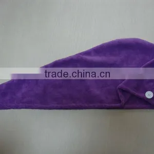 Wholesale Microfiber Towel Hair Dry Cap thumbnail-1