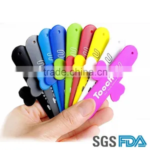 Quick Snap Multiple Touch U Shape Silicone Desktop Mobile Cell Phone Holder Quality Choice thumbnail-1