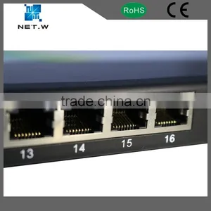24 Ports FTP CAT5e Patch Panel With LED Light, Easy to Detect Rj45 Type thumbnail-4