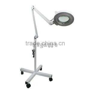 5X Magnifying Lamp Rolling Floor Stand Adjustablemini Facial Steamer With Ozone Quality Choice thumbnail-2