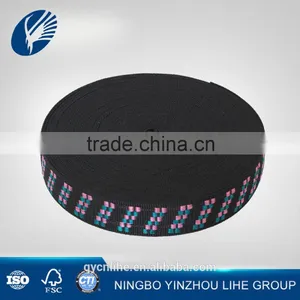 High Quality New Sales Polyester Woven Jacquard Webbing Colored Tape Customized thumbnail-1